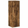 Support pour plantes chêne fumé 33x33x100 cm bois d'ingénierie 544217544217
