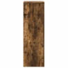 Support pour plantes chêne fumé 33x33x100 cm bois d'ingénierie 544217544217