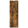 Support pour plantes chêne fumé 33x33x100 cm bois d'ingénierie 544217544217