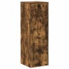 Support pour plantes chêne fumé 33x33x100 cm bois d'ingénierie 544217544217