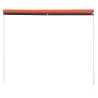 Auvent rétractable 350x150 cm Orange et marron 544219544219