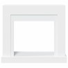 Cadre de cheminée blanc 100x30x87,5 cm bois d'ingénierie 544232544232