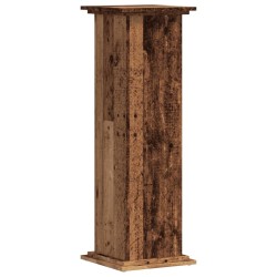 Support pour plantes vieux bois 33x33x100 cm bois d'ingénierie 544233544233
