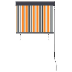 Store roulant d'extérieur 80x250 cm Jaune et bleu 544241544241