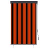 Store roulant d'extérieur 100x250 cm Orange et marron 544244544244