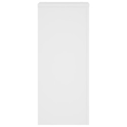 Supports pour plantes 2 pcs blanc 30x30x70 cm bois d'ingénierie 544246544246