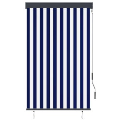 Store roulant d'extérieur 100x250 cm Bleu et blanc 544249544249
