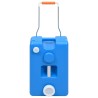 Réservoir d'eau sur roues pour camping 25 L Bleu 544251544251