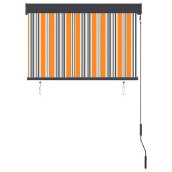 Store roulant d'extérieur 100x250 cm Jaune et bleu 544254544254