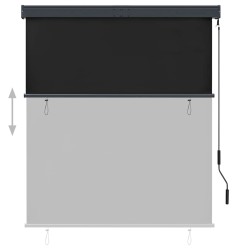 Store roulant d'extérieur 140 x 250 cm Anthracite 544261544261