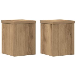 Supports pour plantes 2 pcs chêne artisanal bois d'ingénierie 544265544265