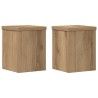 Supports pour plantes 2 pcs chêne artisanal bois d'ingénierie 544265544265