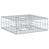 Lit surélevé gabion Argenté 60 x 60 x 20 cm Acier galvanisé 544268544268