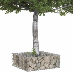 Lit surélevé gabion Argenté 60 x 60 x 20 cm Acier galvanisé 544268544268