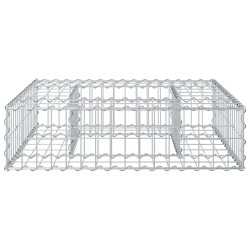 Lit surélevé gabion Argenté 80 x 80 x 20 cm Acier galvanisé 544270544270