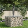 Lit surélevé gabion Argenté 60 x 60 x 40 cm Acier galvanisé 544274544274