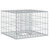 Lit surélevé gabion Argenté 60 x 60 x 40 cm Acier galvanisé 544274544274