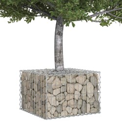 Lit surélevé gabion Argenté 60 x 60 x 40 cm Acier galvanisé 544274544274