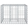 Lit surélevé gabion Argenté 60 x 60 x 40 cm Acier galvanisé 544274544274