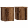 Supports pour plantes 2 pcs vieux bois bois d'ingénierie 544275544275