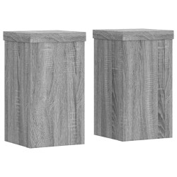 Supports pour plantes 2 pcs sonoma gris bois d'ingénierie 544279544279