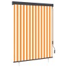 Store roulant d'extérieur 140x250 cm Blanc et orange 544283544283