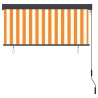 Store roulant d'extérieur 140x250 cm Blanc et orange 544283544283
