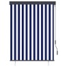 Store roulant d'extérieur 120x250 cm Bleu et blanc 544287544287