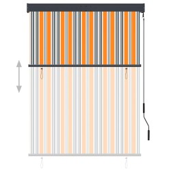 Store roulant d'extérieur 120x250 cm Jaune et bleu 544288544288