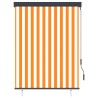 Store roulant d'extérieur 120x250 cm Blanc et orange 544289544289