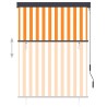 Store roulant d'extérieur 120x250 cm Blanc et orange 544289544289