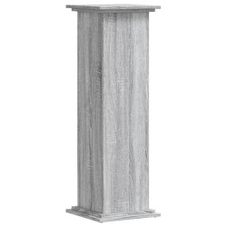 Support pour plantes sonoma gris 33x33x100 cm bois d'ingénierie 544307544307