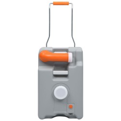 Réservoir d'eau sur roues pour camping 25 L Gris 544319544319