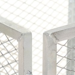 Composteur de jardin 85x85x70 cm Fer galvanisé 544324544324