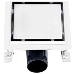 Drain de douche avec couvercle 2 en 1 15x15 cm Acier inoxydable 544340544340