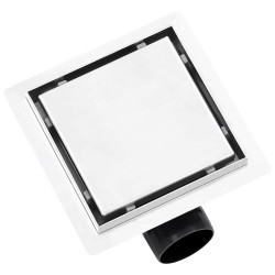 Drain de douche avec couvercle 2 en 1 15x15 cm Acier inoxydable 544340544340
