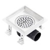 Drain de douche avec couvercle 2 en 1 15x15 cm Acier inoxydable 544340544340