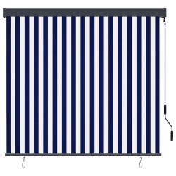 Store roulant d'extérieur 160x250 cm Bleu et blanc 544342544342