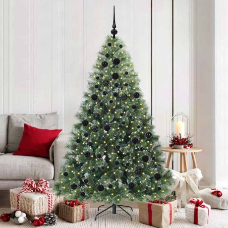 Sapin de Noël artificiel avec 300 LED Vert 180 cm PE et PVC 544366544366
