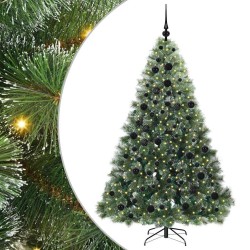 Sapin de Noël artificiel avec 300 LED Vert 180 cm PE et PVC 544366544366