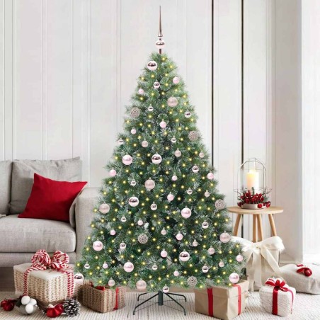 Sapin de Noël artificiel avec 300 LED Vert 180 cm PE et PVC 544367544367