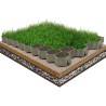 Grilles d'herbe 16 pcs vert 60x40x3 cm plastique 544379544379