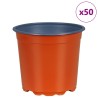 Pot à fleurs 50 pcs Terre cuite Ø 15 x 13 cm Plastique 544382544382