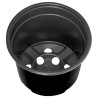 Pot à fleurs rond 200 pcs Noir Ø 15 x 12,5 cm Plastique 544397544397