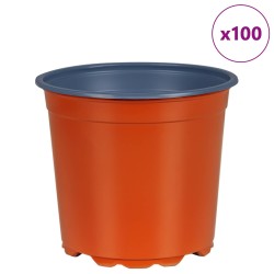 Pot à fleurs 100 pcs Terre cuite Ø 15 x 13 cm Plastique 544401544401