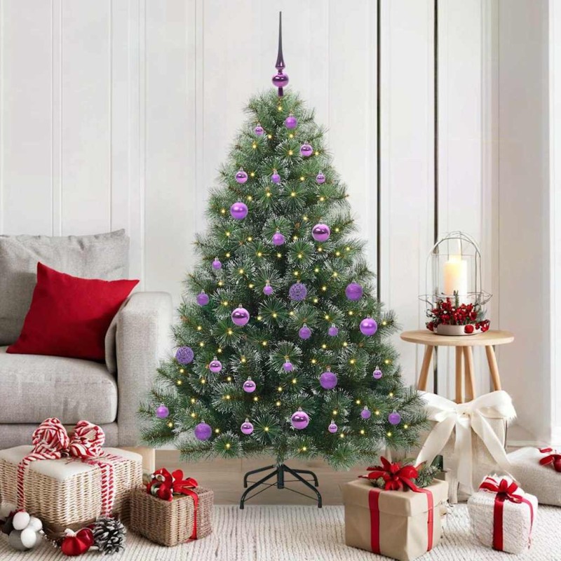 Sapin de Noël artificiel avec 150 LED Vert 150 cm PE et PVC 544423544423
