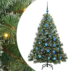 Sapin de Noël artificiel avec 150 LED Vert 150 cm PE et PVC 544424544424