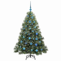 Sapin de Noël artificiel avec 150 LED Vert 150 cm PE et PVC 544424544424