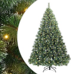 Sapin de Noël artificiel avec 300 LED Vert 180 cm PE et PVC 544436544436