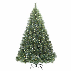 Sapin de Noël artificiel avec 300 LED Vert 180 cm PE et PVC 544436544436